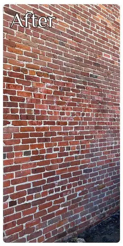 Graffiti removed from a downtown Kansas City brick wall by KC Splash